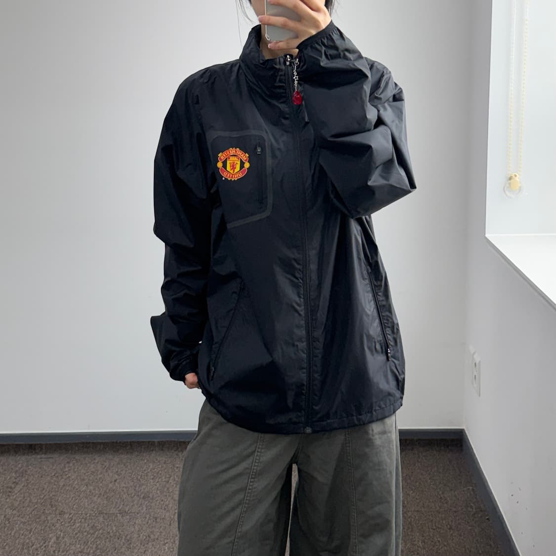 Nike 나이키 맨체스터 블랙 바람막이 후드집업 상품이미지2