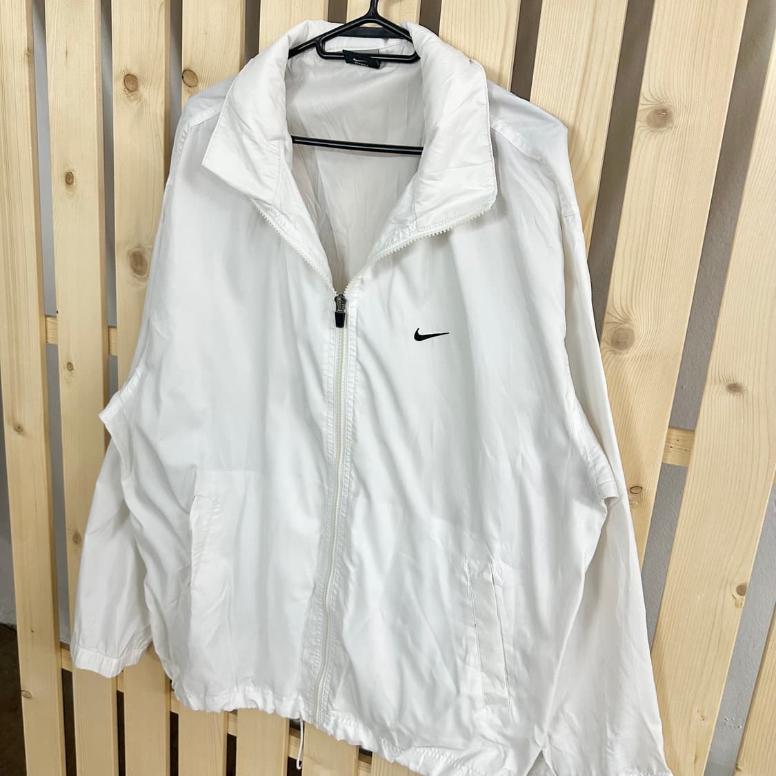 (L) 나이키 바람막이 자켓 흰색 화이트 상품이미지2
