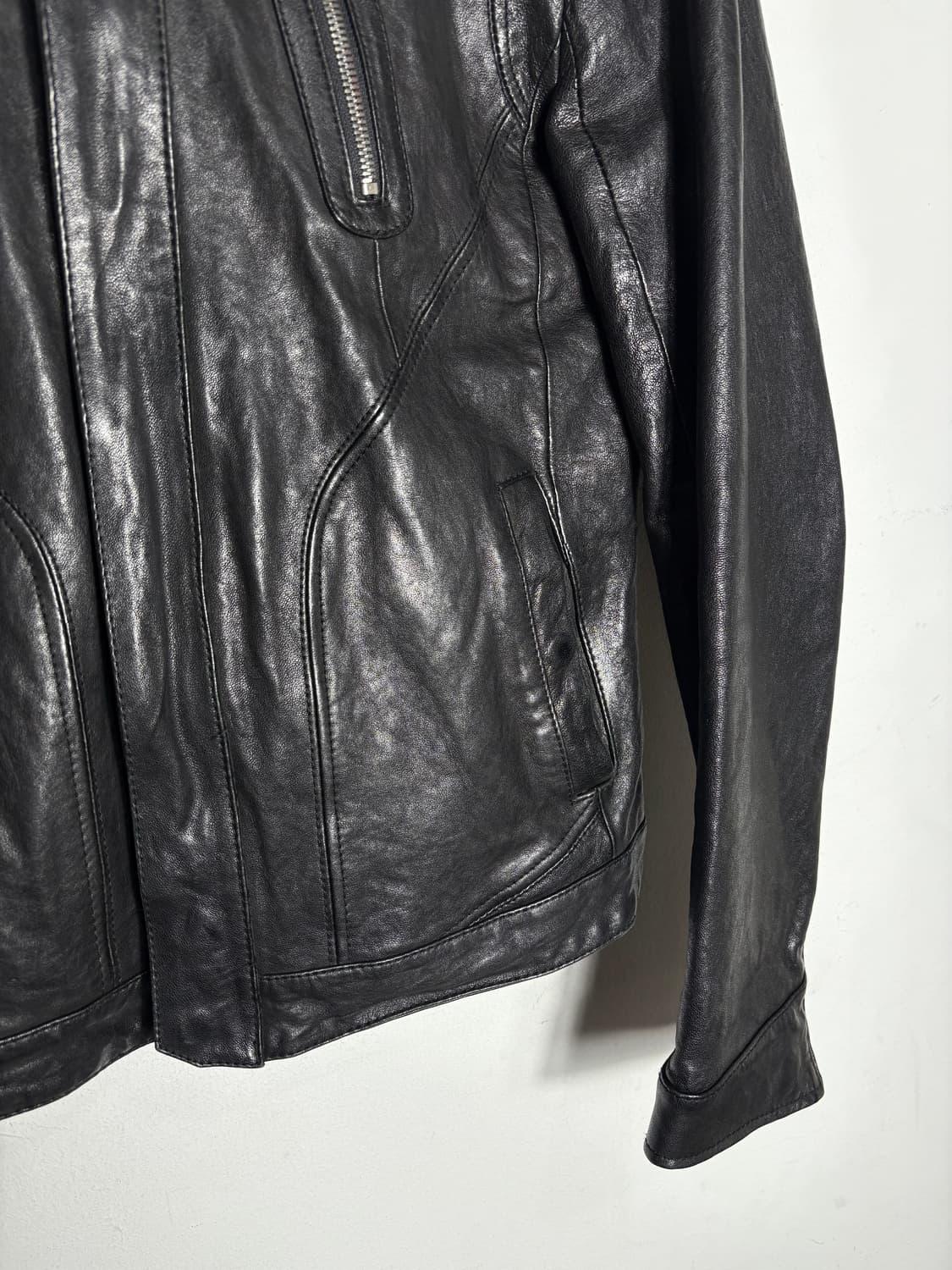 가죽 라이더 자켓 상품이미지4