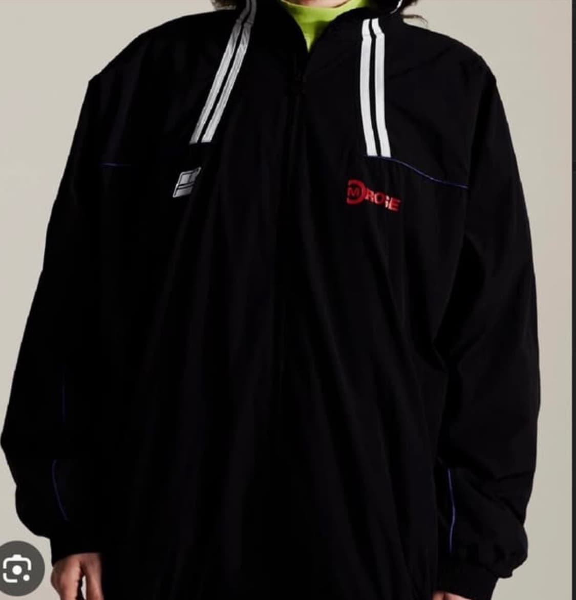 마틴로즈 오버사이즈 트랙자켓 블랙 L 상품이미지1