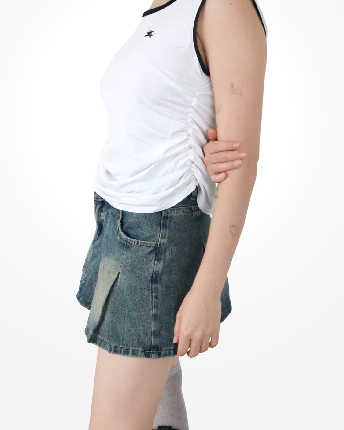 Burberry Sleeveless Shirring Top Reform 상품이미지3