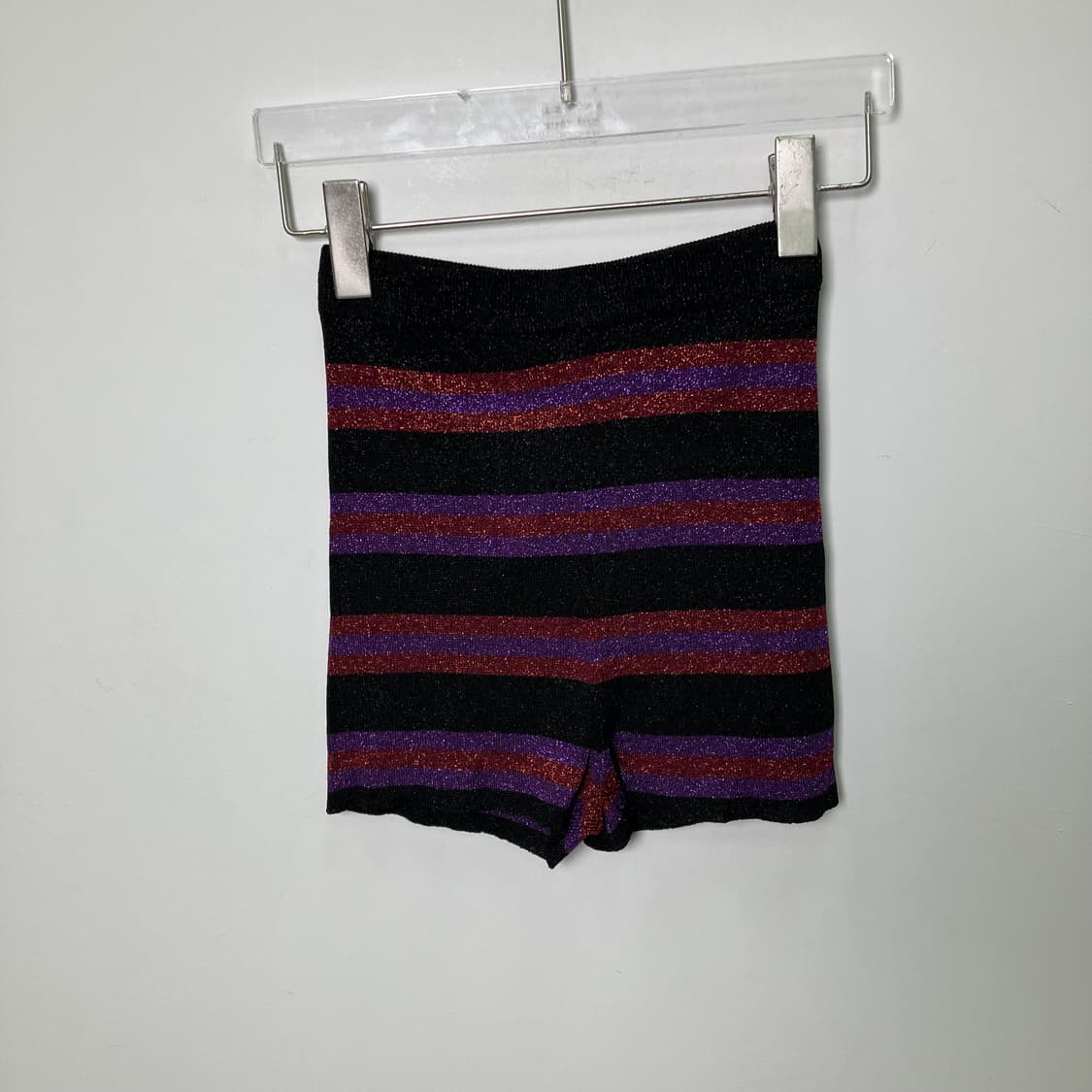 발렌티노 메탈릭 스트라이프 니트 쇼츠 S 상품이미지2