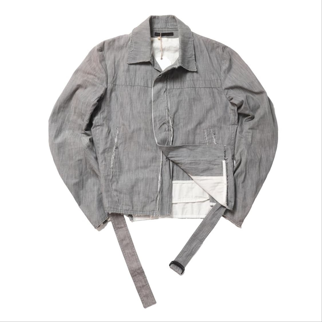 Y's Belted Cotton Wrap Up Jacket    상품이미지1