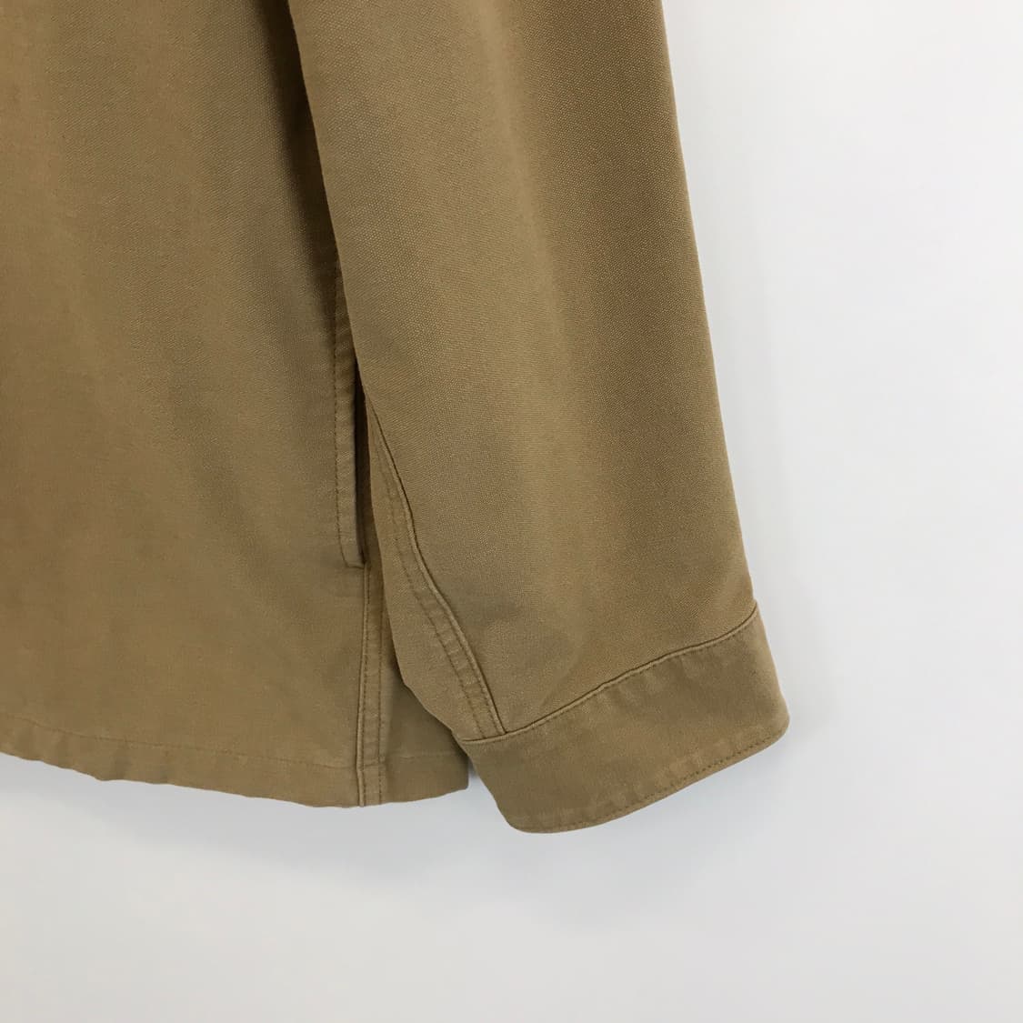 유니클로 져지 오버셔츠 베이지브라운 [L] 상품이미지3