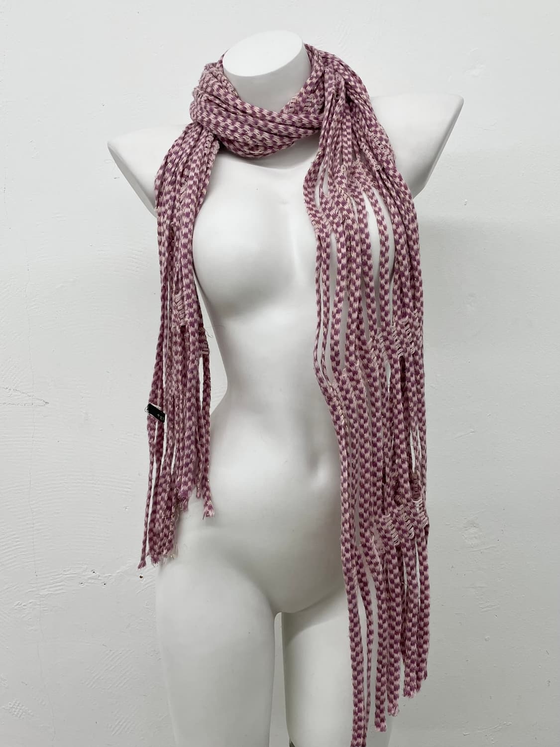 핑크 글리터 아방가르드 머플러  상품이미지4