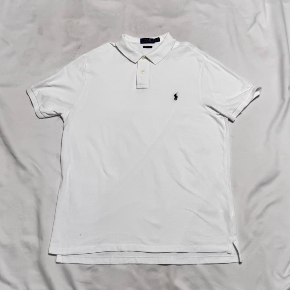 XL 폴로랄프로렌 화이트 카라 반팔 티셔츠 상품이미지2