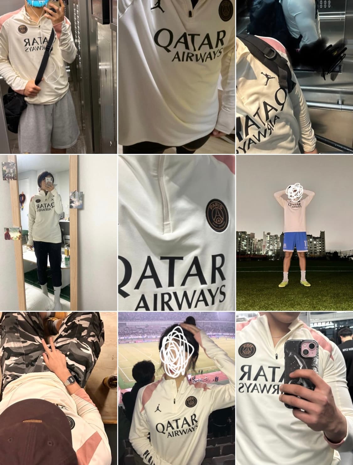 조던x파리 생제르맹 드라이핏 스트라이크 써드사커드릴탑페일아이보리러스트핑크 상품이미지2