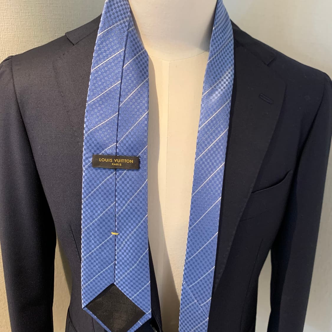 루이비통 스몰다미에 스트라이프 명품넥타이 A+등급 8.7cm 상품이미지2