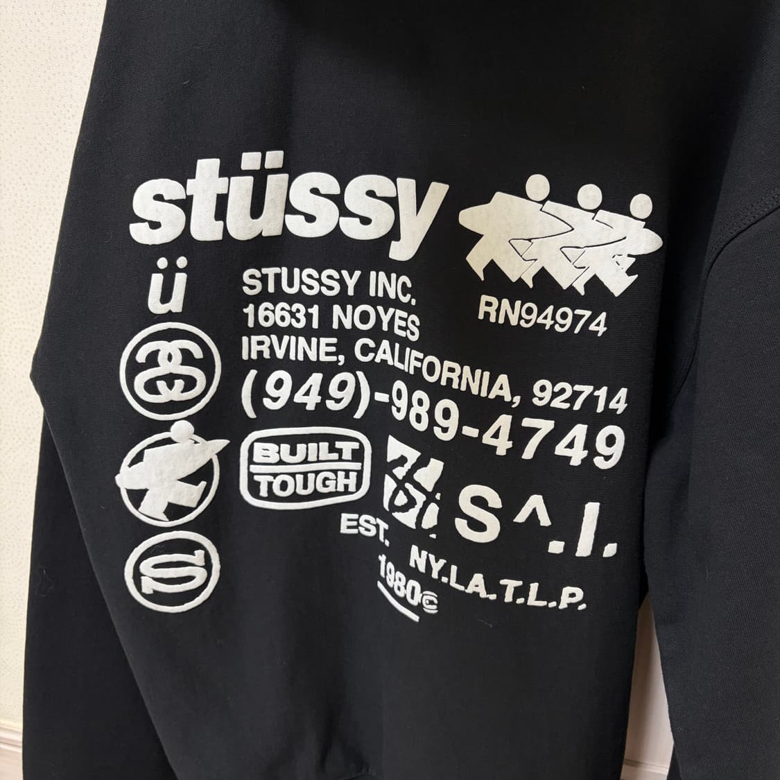 스투시 dna 후드집업 블랙 M 상품이미지3