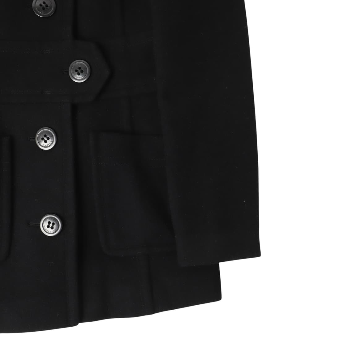 버버리 블루라벨 퍼 후드 빅버튼 울 코트 상품이미지4