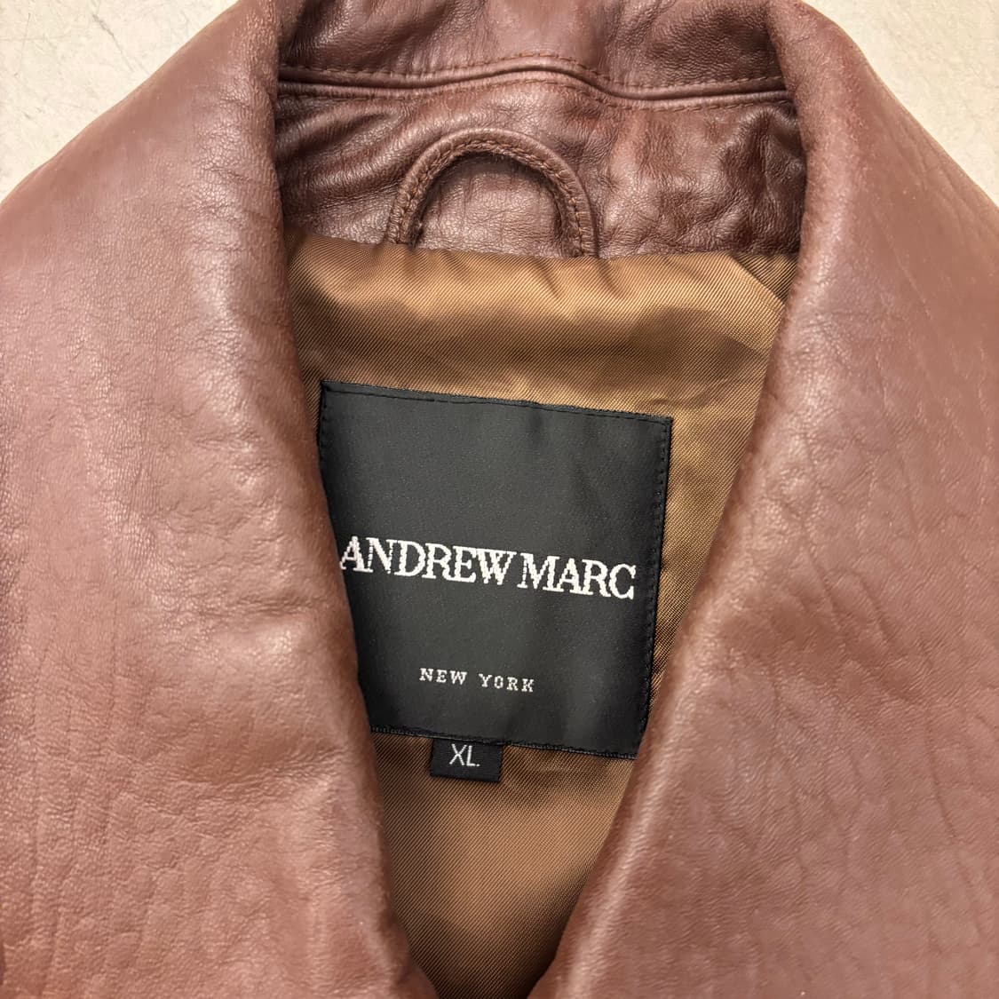 앤드류 마크 브라운 리얼레더 자켓 상품이미지3