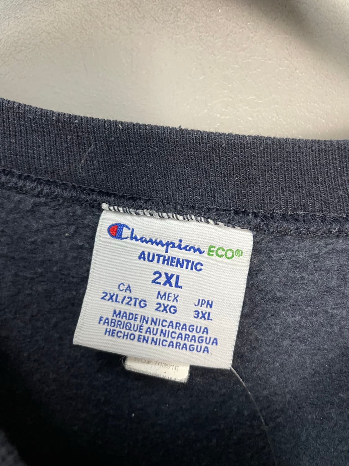 챔피온 예일 빅로고 컬리지 네이비 스웻셔츠 H2102 상품이미지6