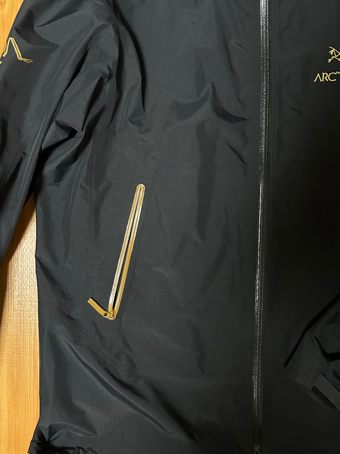 아크테릭스 x 빔즈 제타 SL 자켓 블랙 골드 L 상품이미지3