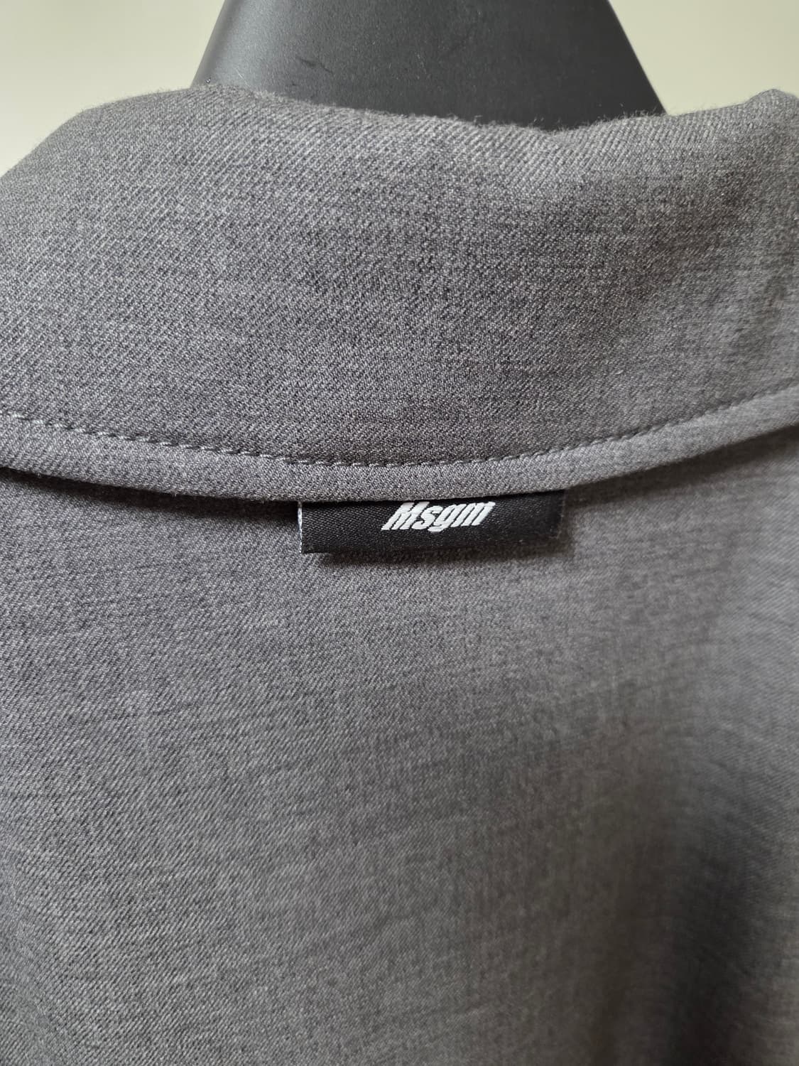 MSGM 패디드 울 자켓 그레이 상품이미지5