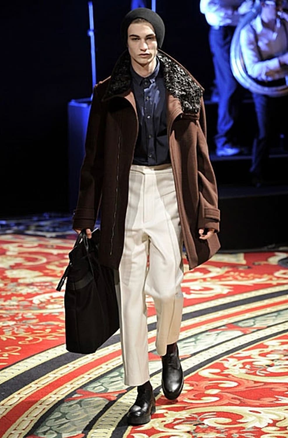 95) 우영미 10fw 버건디 캐시미어 코트 상품이미지10