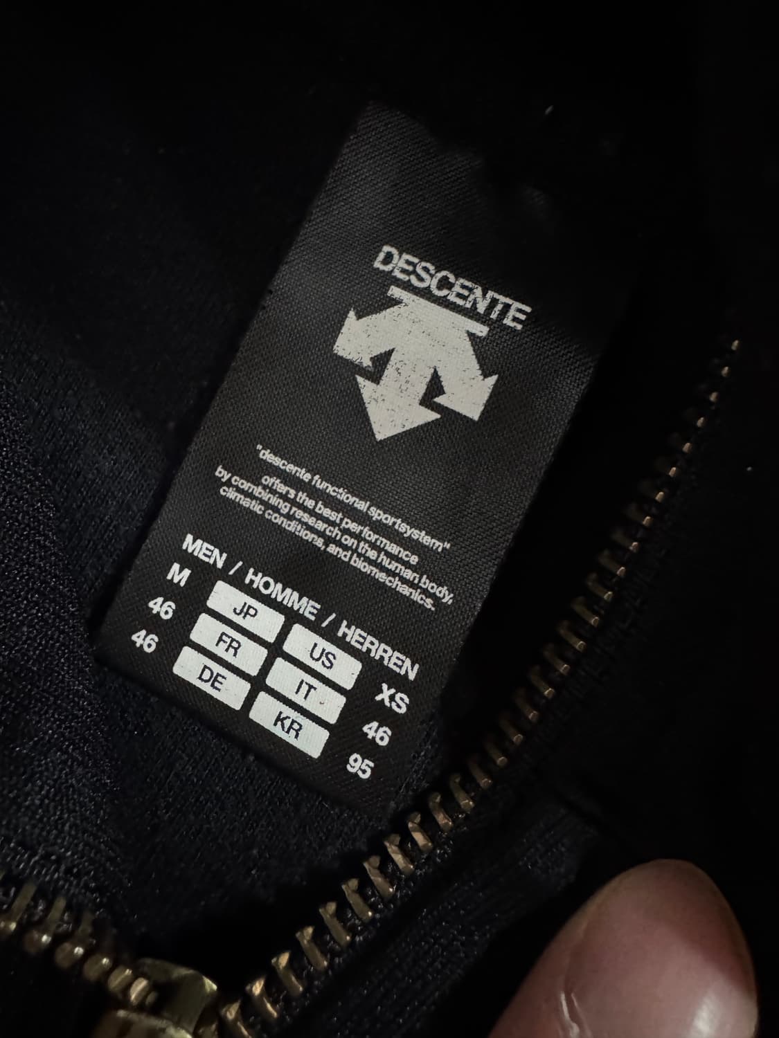 데상트 USA 트랙 빈티지 집업 져지 자켓 상품이미지3