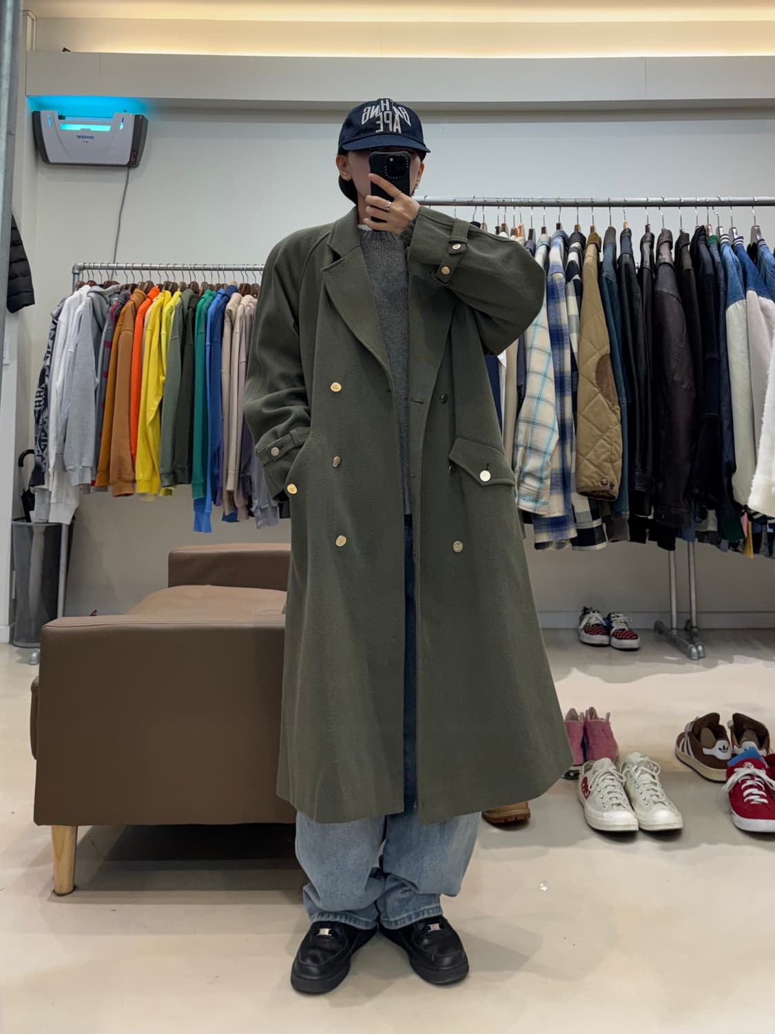 90s 버버리 더블버튼 코트 상품이미지5