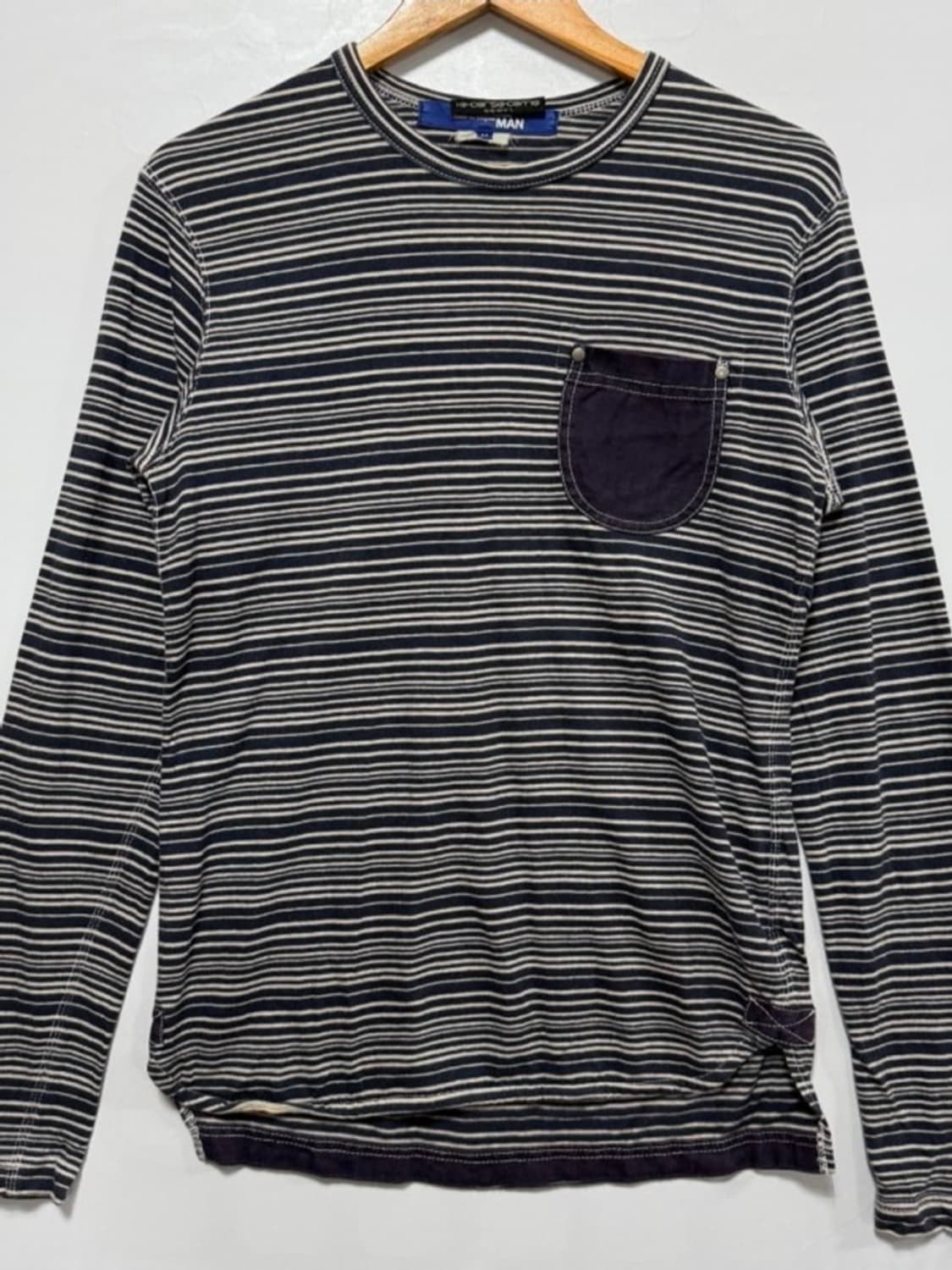 2013 준야와타나베 꼼데가르송 롱슬리브 보더 긴팔 티셔츠 상품이미지1