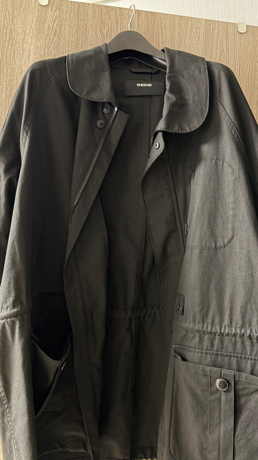 오헤시오 TRENCH COLLAR JUMPER (블랙) 상품이미지8