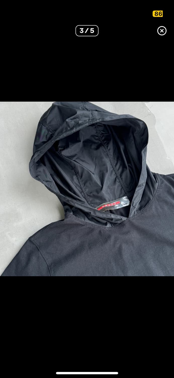 Prada sport 2000s hooded nylon top s 상품이미지4