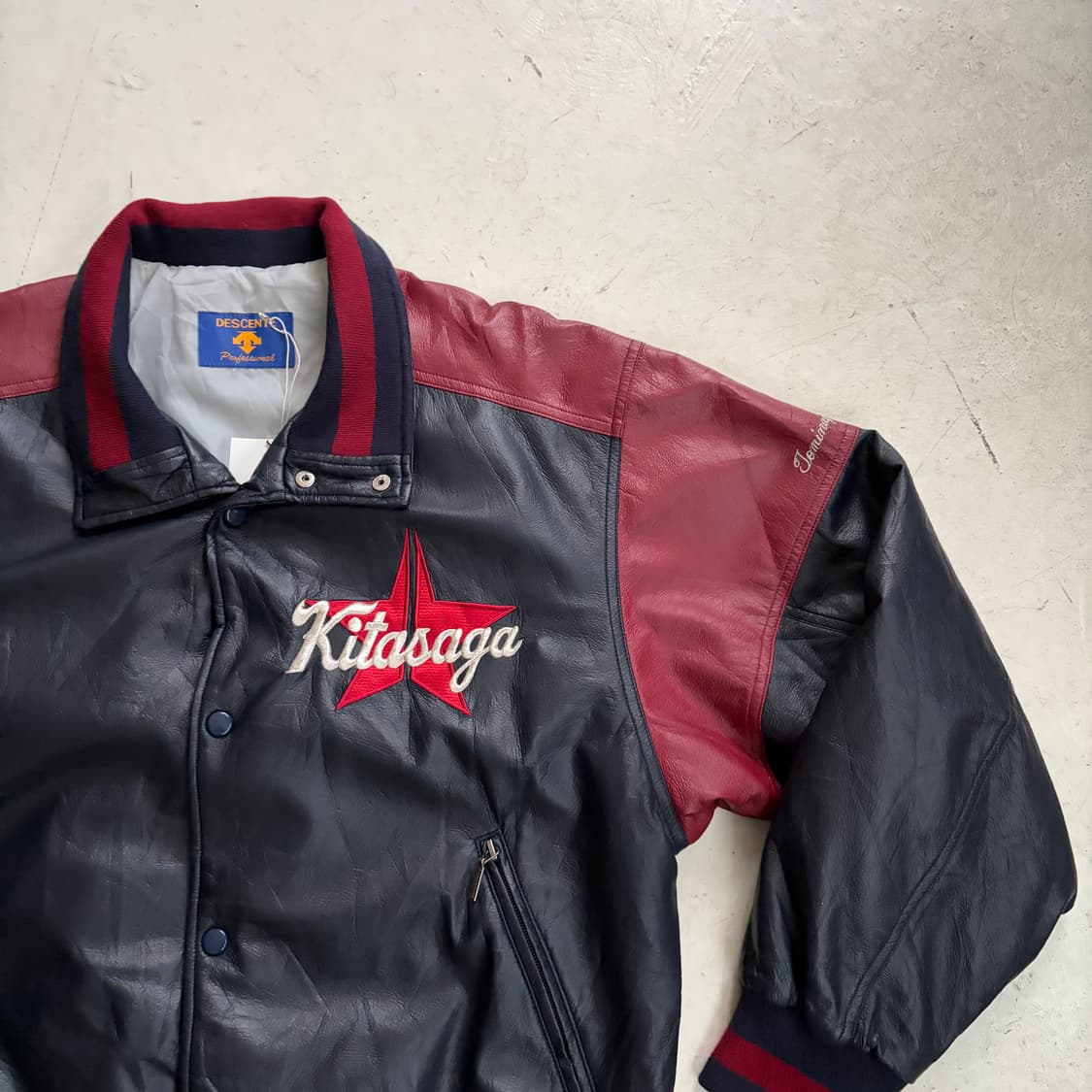 데상트 Kitasaga 빈티지 바시티 자켓 L 상품이미지2