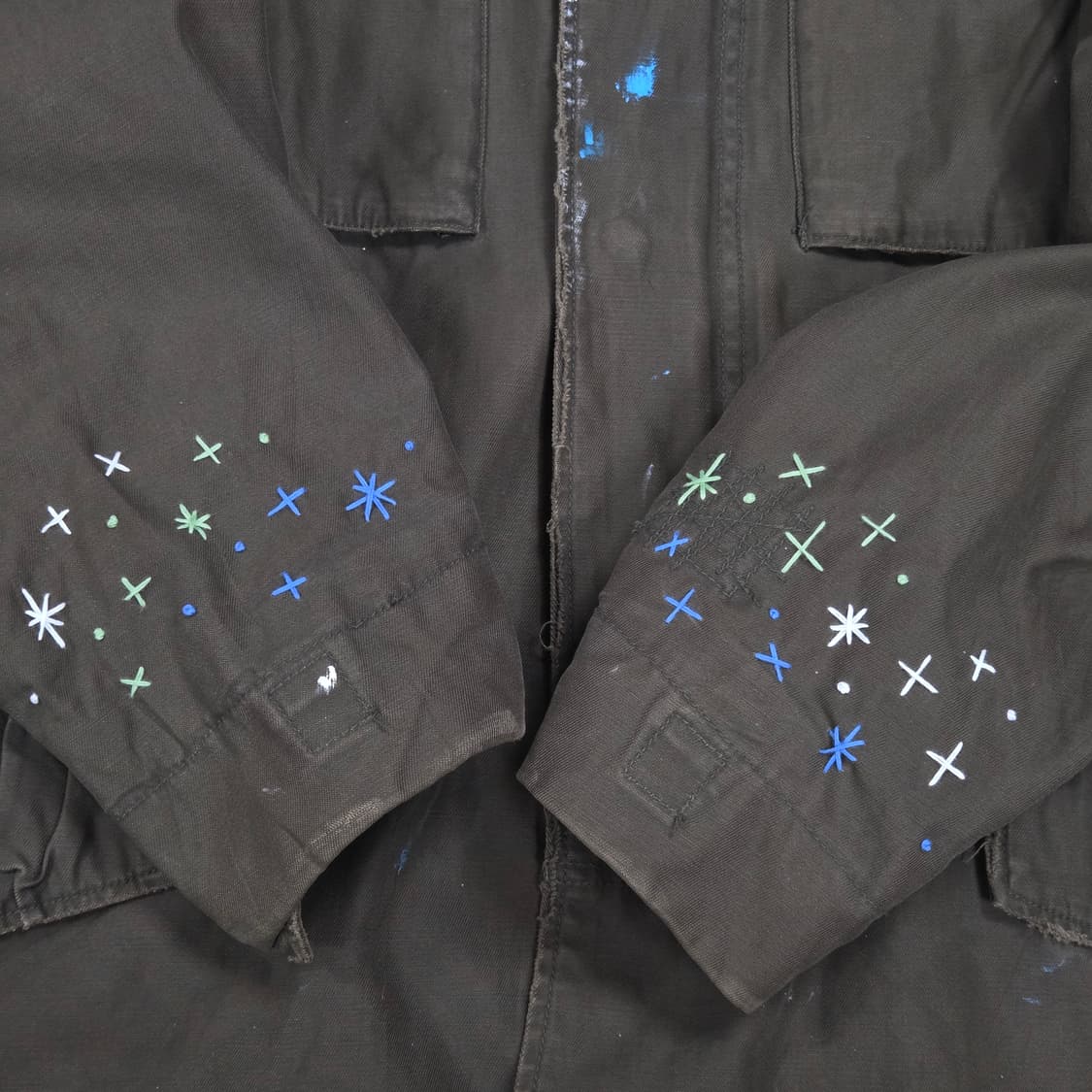 S.O/핸드페인팅, 자수 커스텀 필드자켓 상품이미지4