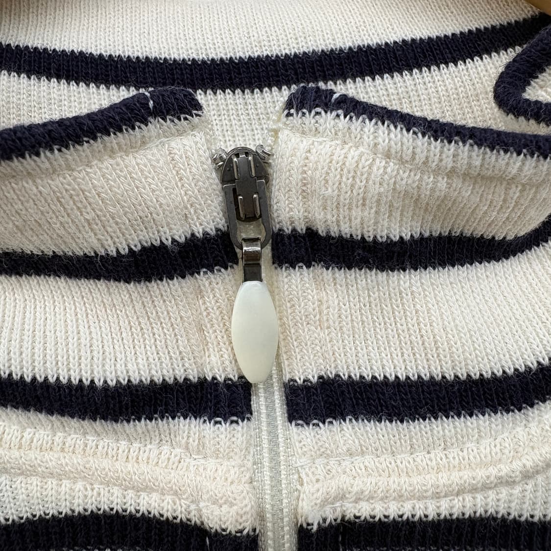 엘엘빈 아/검 스트라이프 하프넥 니트 여xl 상품이미지3