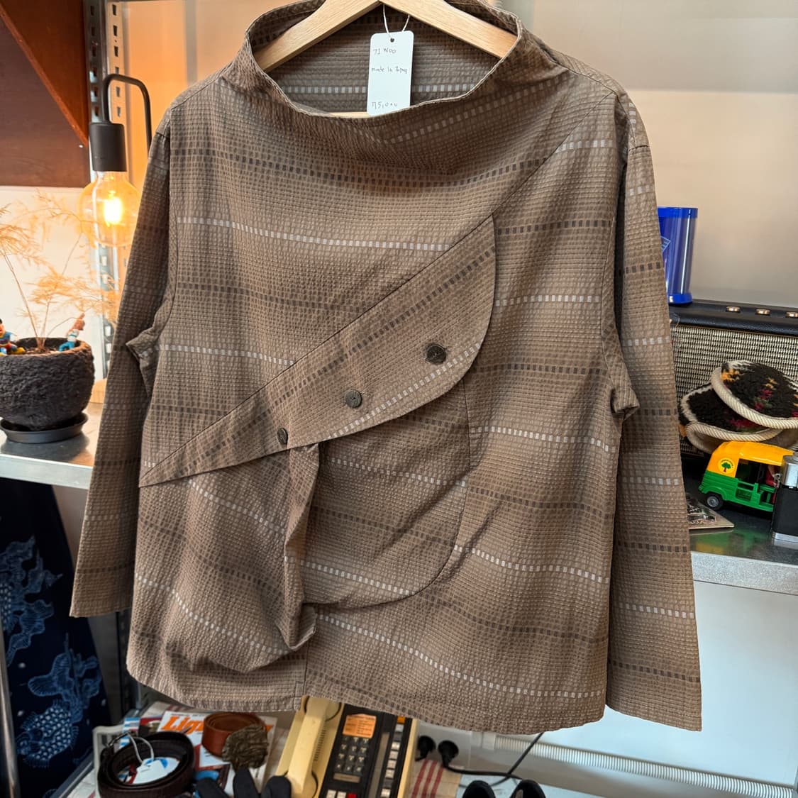 JI WOO  시어서커 블라우스 케이프 상품이미지2