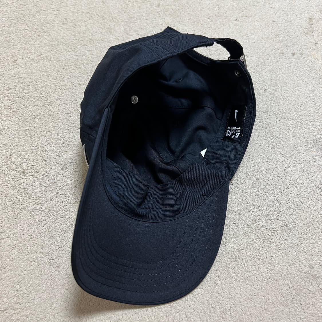 나이키 메탈 스우시 헤리티지86 볼캡 블랙 상품이미지4