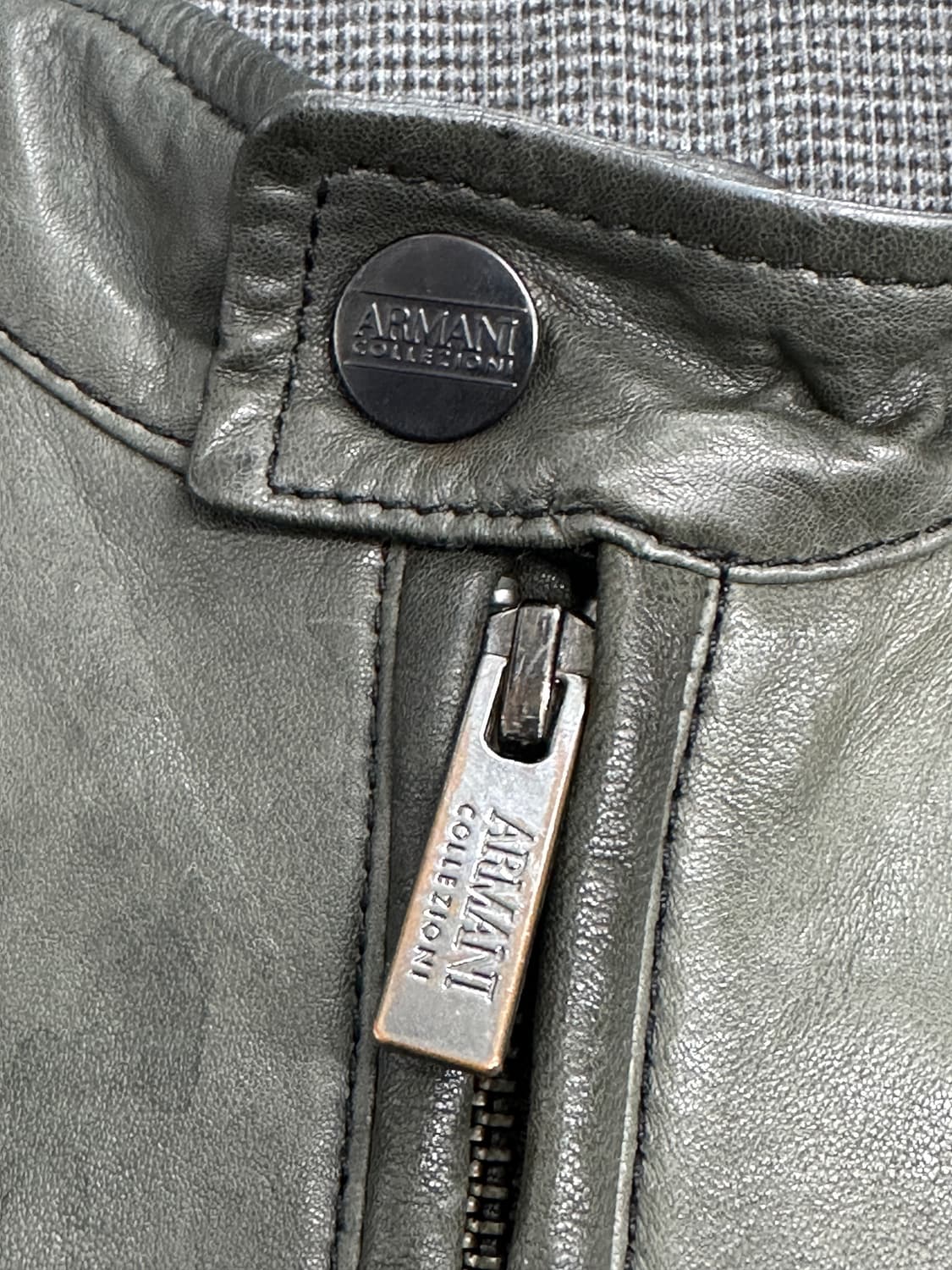 ARMANI COLLEZIONI 램스킨 레더 자켓 52 상품이미지6