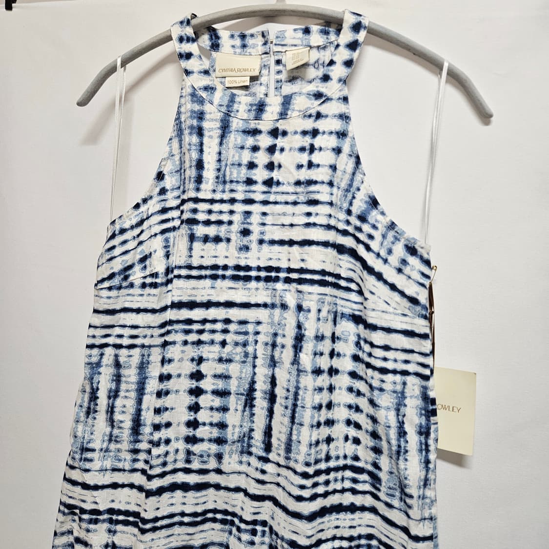 신시아 로리 Cynthia Rowley 린넨 슬리브리스 원피스 XS 상품이미지2