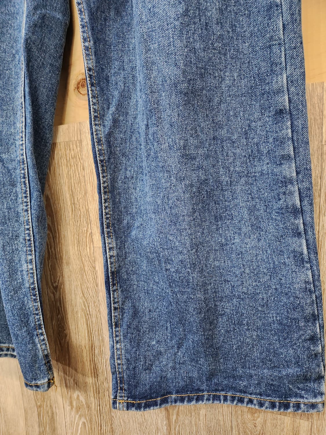 653) 트렌디어패럴 와이드 롱 데님 상품이미지5