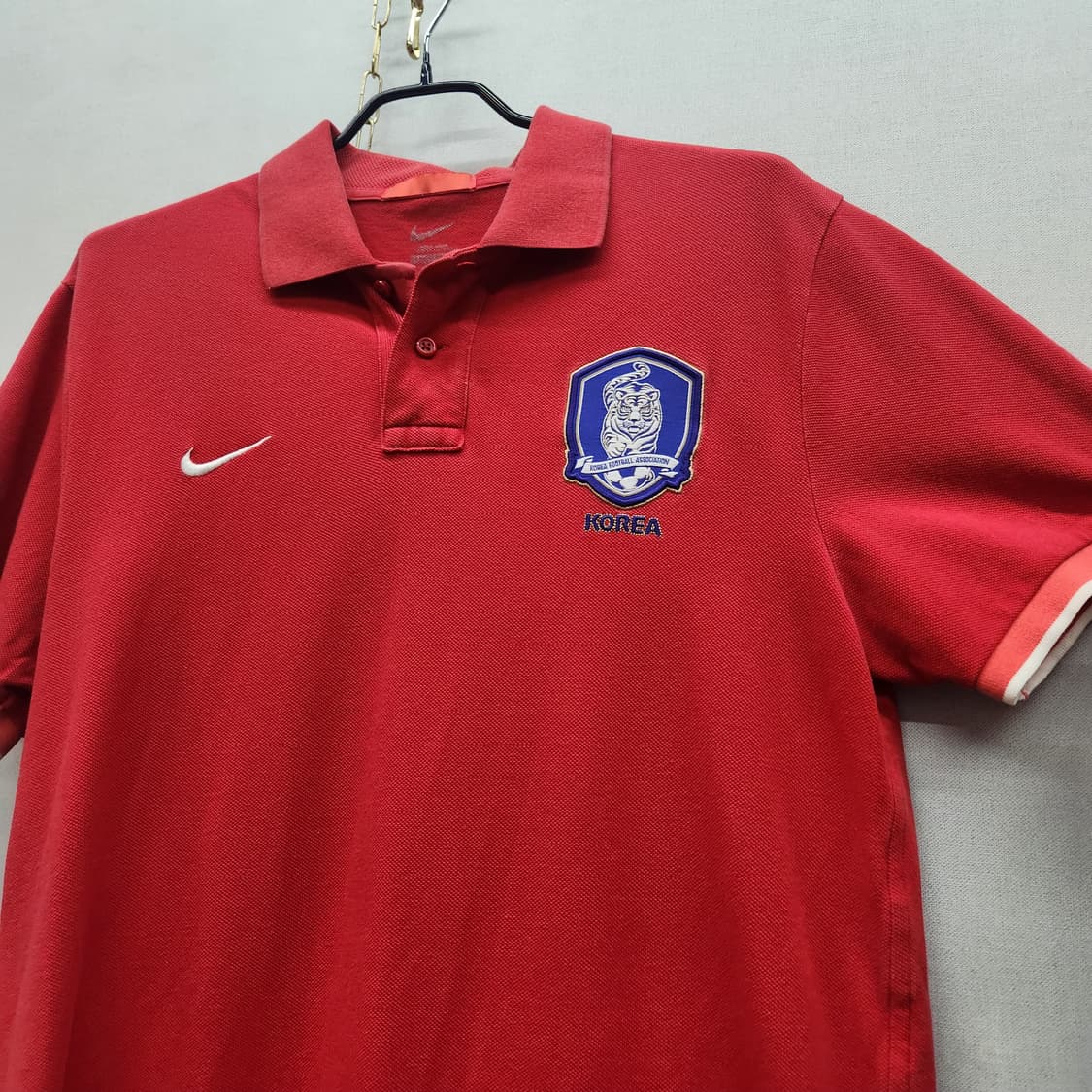 나이키 스우시/국가대표 로고 반팔카라 XL(L) 상품이미지3