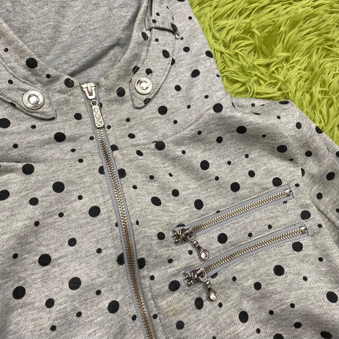 세실 맥비 폴카 도트 풀 집 후드 자켓 상품이미지3