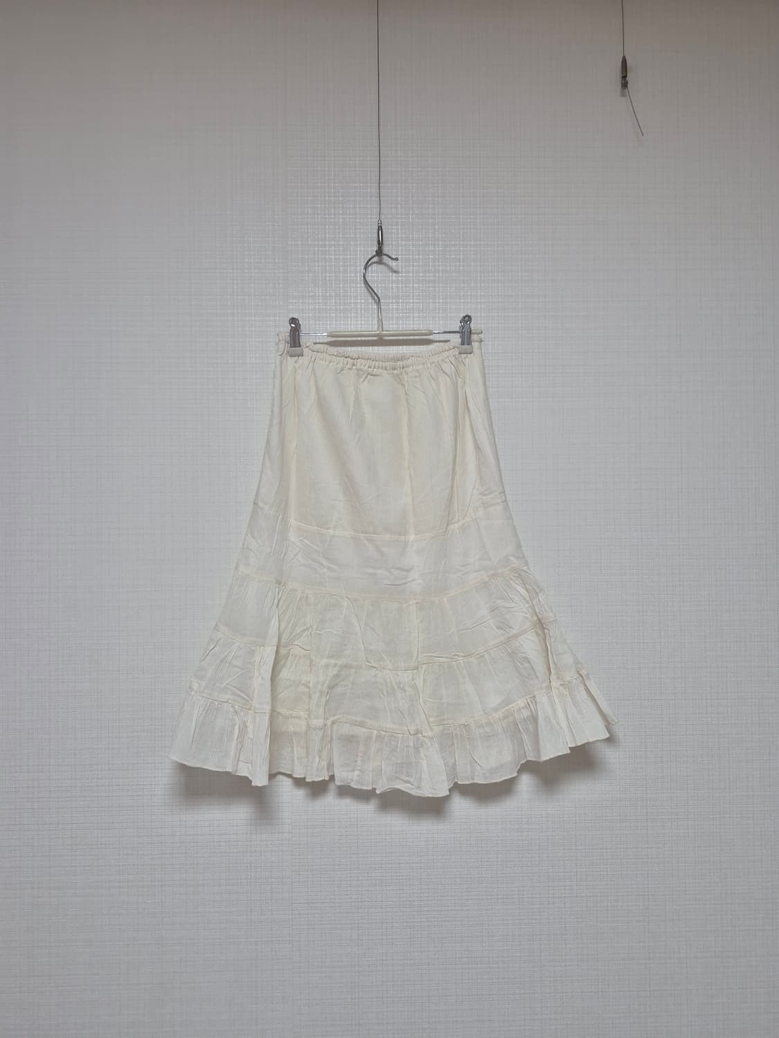 min plume 히메카지 면요루 미니원피스 &스커트 아이보리 상품이미지1