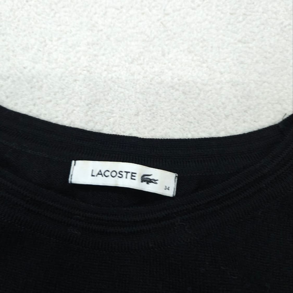 라코스테 울 니트 원피스 34 블랙 상품이미지5