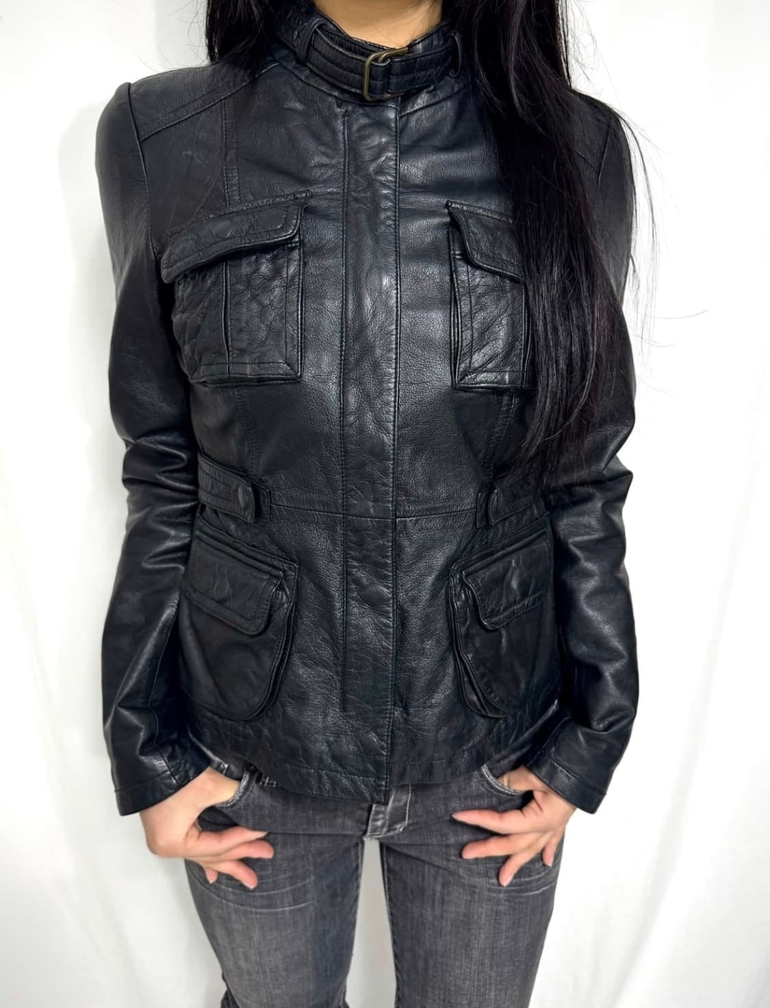 Lambskin leather jacket 상품이미지1