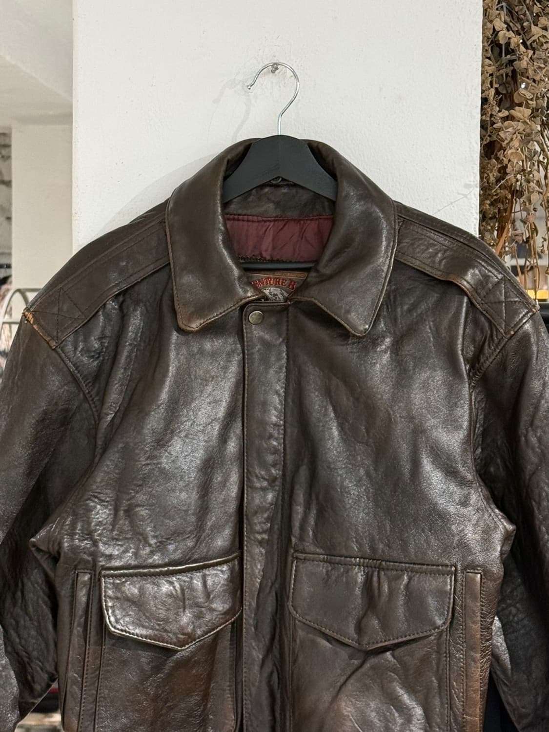 어드벤처 바운드 브라운 투 포켓 레더 자켓 상품이미지4