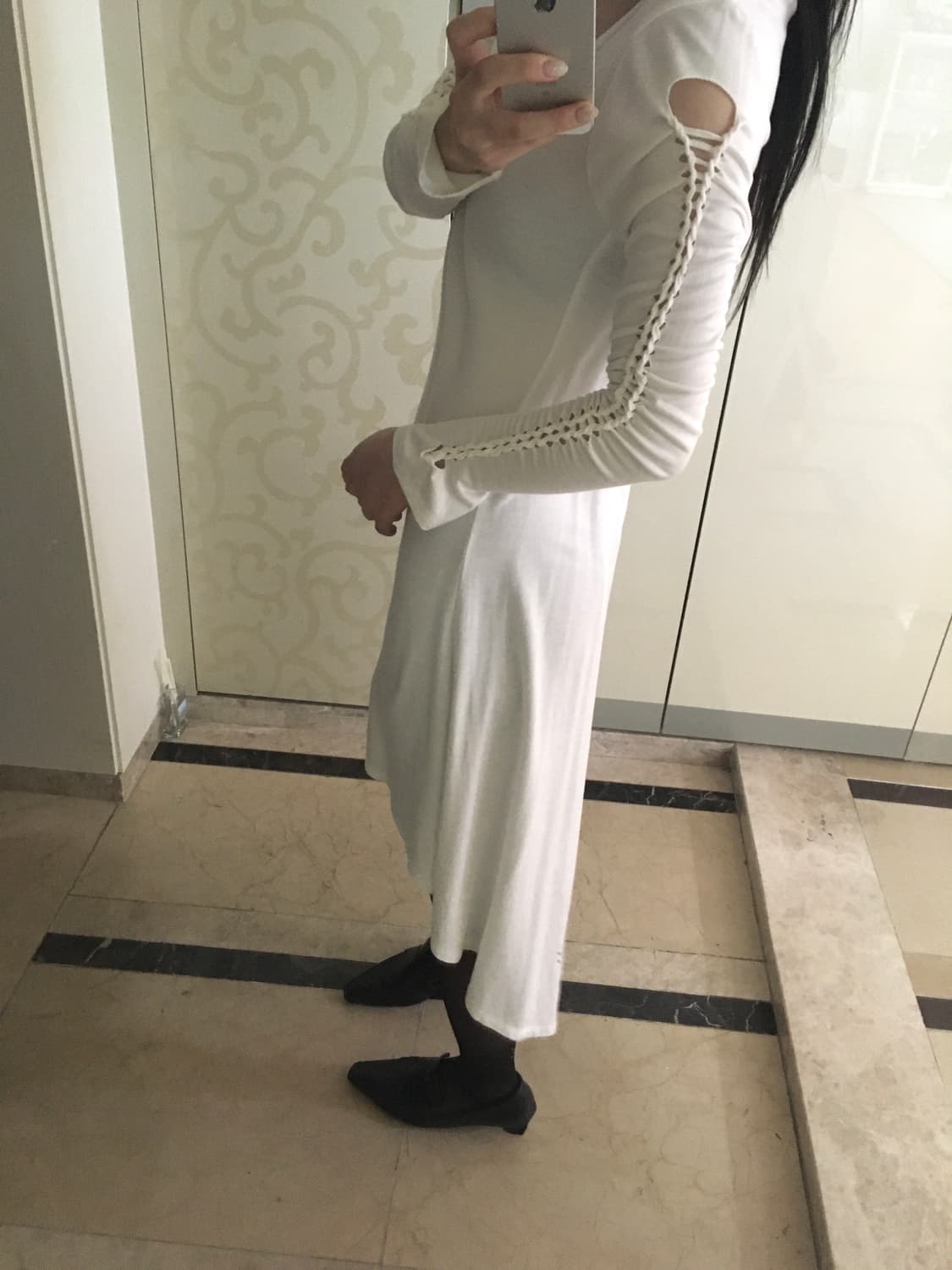 unbalance strap datail design long top 상품이미지6