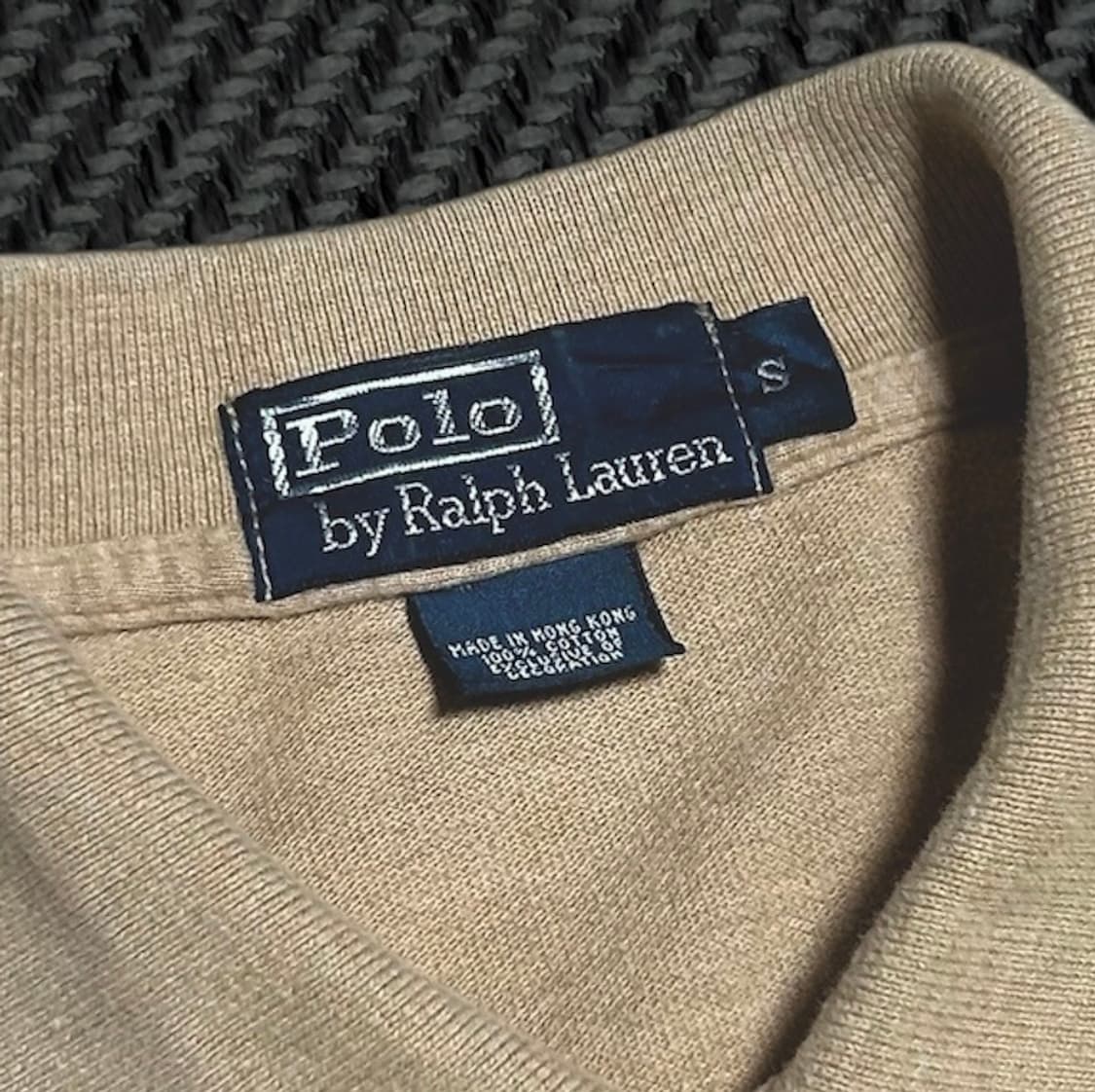 [M] Polo 폴로 랄프로렌 베이지 긴팔 카라티 상품이미지4