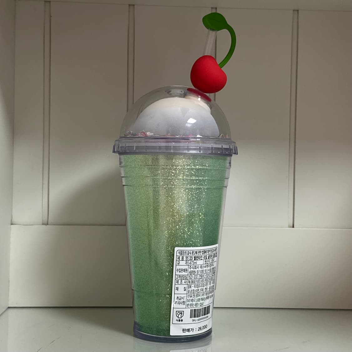 스타벅스 23 밸런타인 라임 글리터 콜드컵 텀블러 473ml 상품이미지2