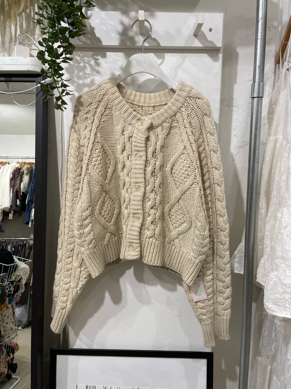 데일리 도톰 꽈배기 가디건 상품이미지6