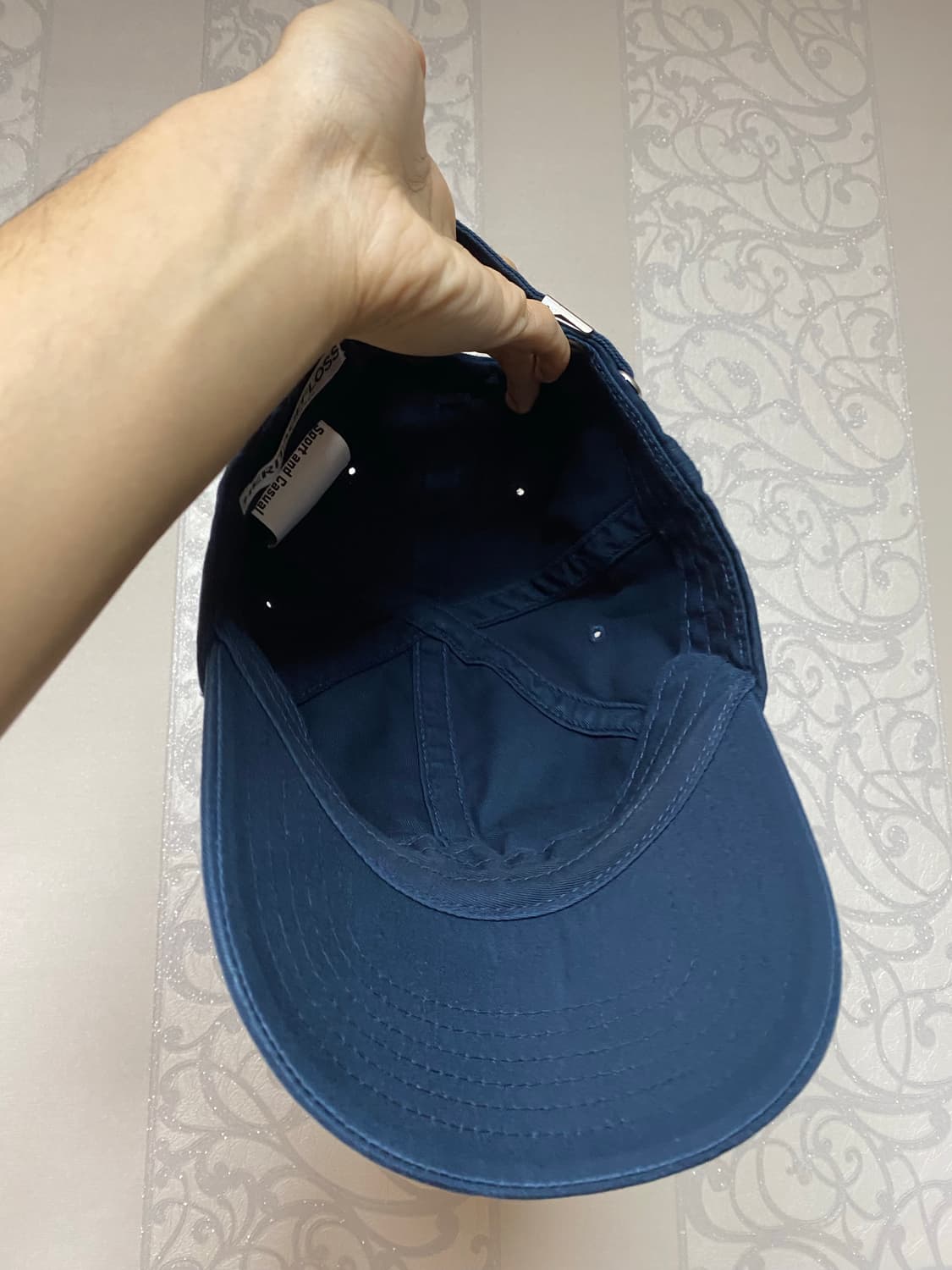 헤리티지플로스 시그니처 로고 볼캡 네이비 os 상품이미지3