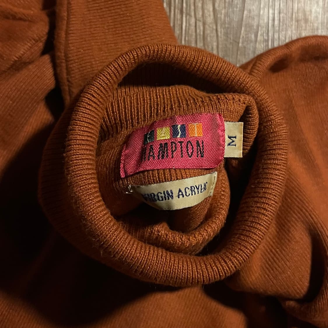 90s Japanese Vintage Hampton 버진 아크릴 니트 상품이미지4