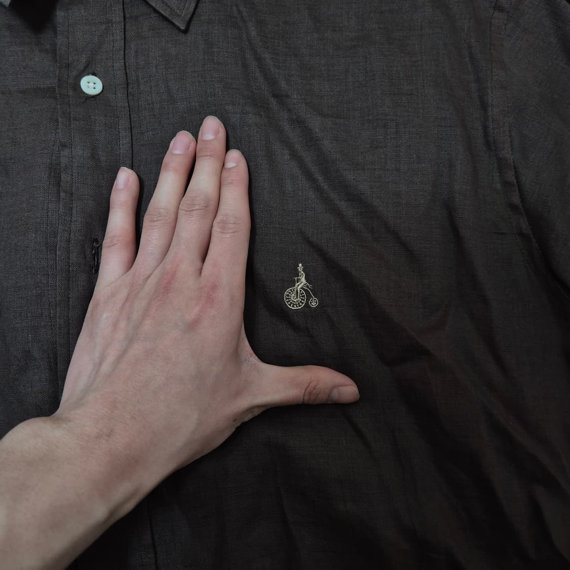 빈폴 남성 자수 로고 코튼 반팔셔츠 XL(105) 상품이미지4