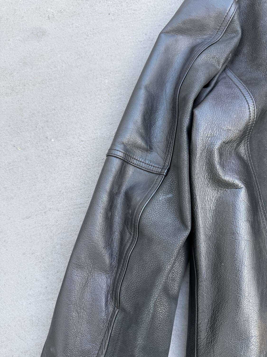 지오지아 퍼 트리밍 가죽자켓 상품이미지9