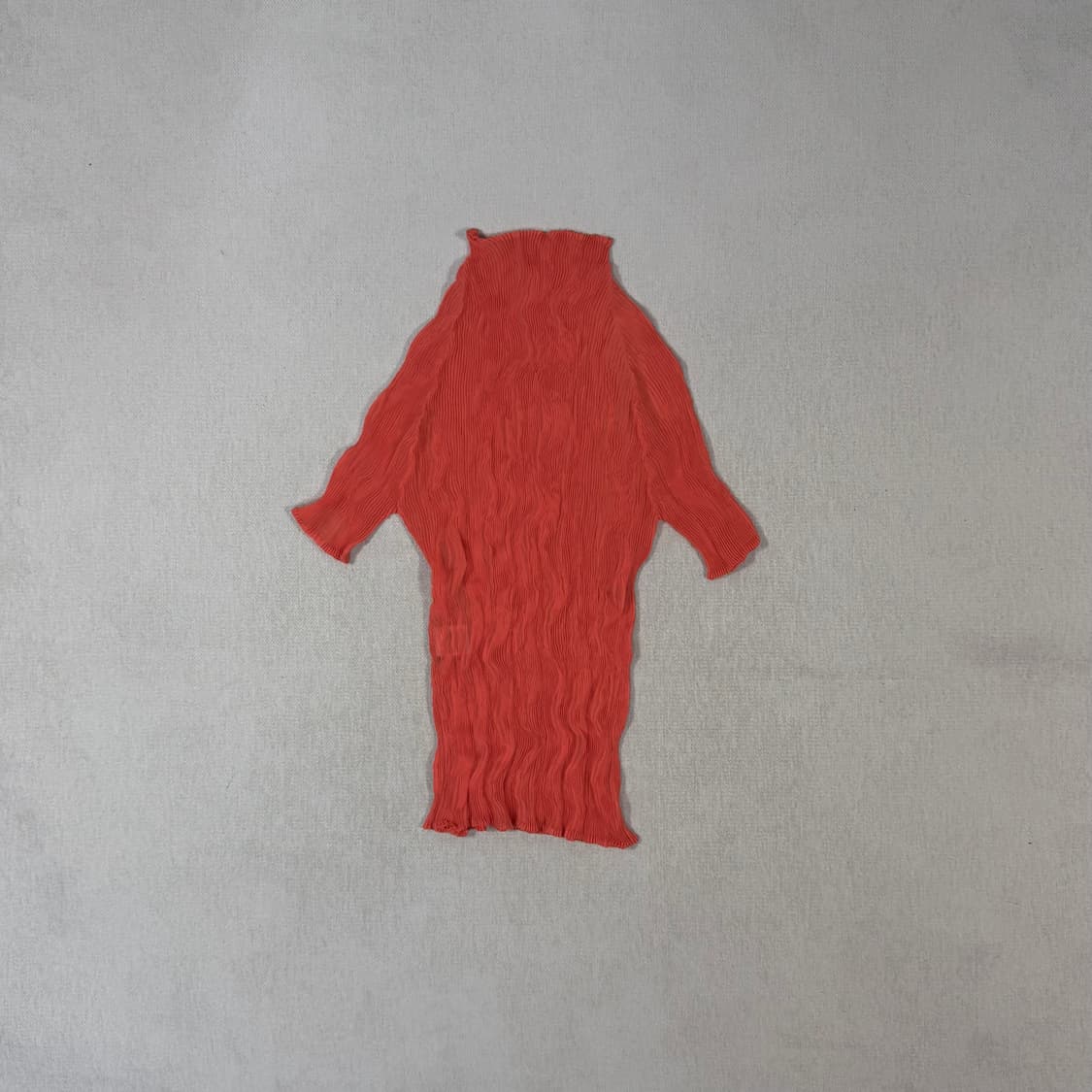 Issey Miyake Pleated Orange Pink Top 상품이미지3
