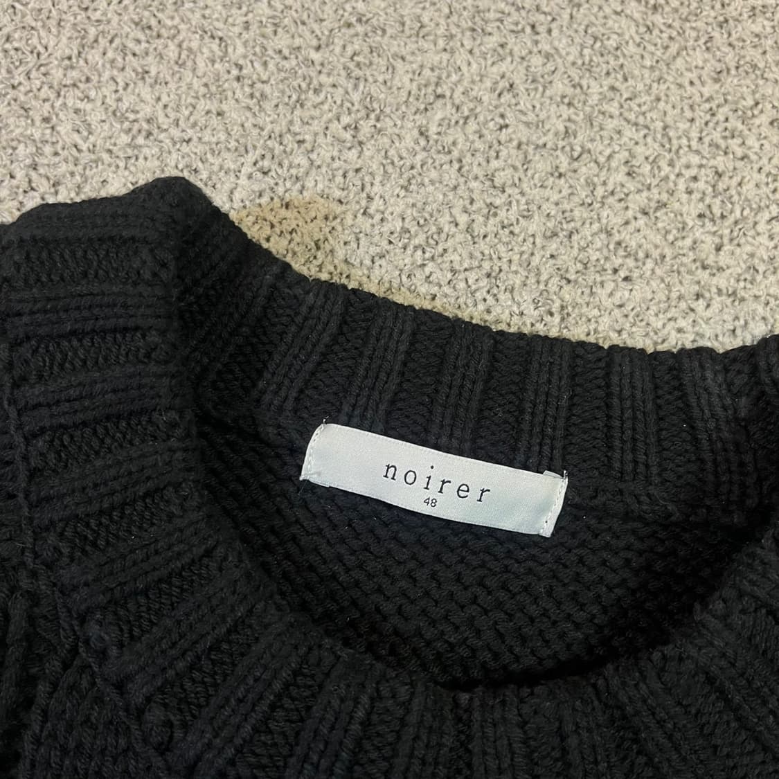 노이어 헤비 케이블 니트 상품이미지3