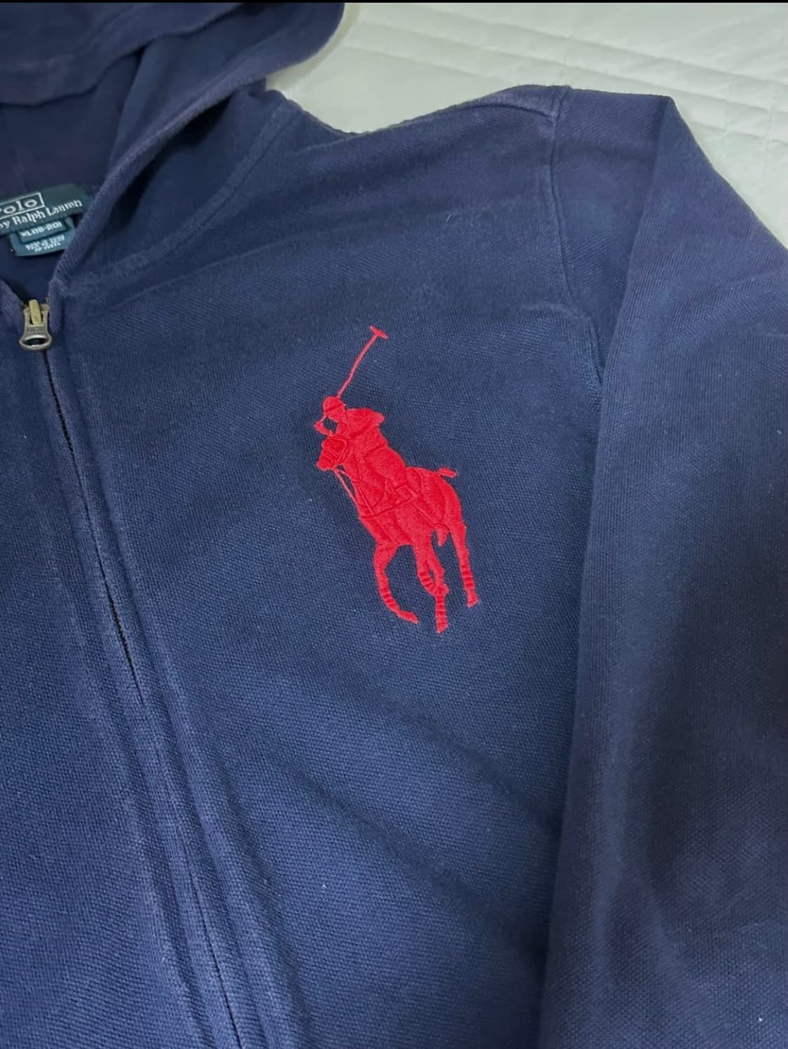 폴로 랄프로렌 빅포니 네이비 후드집업 상품이미지2