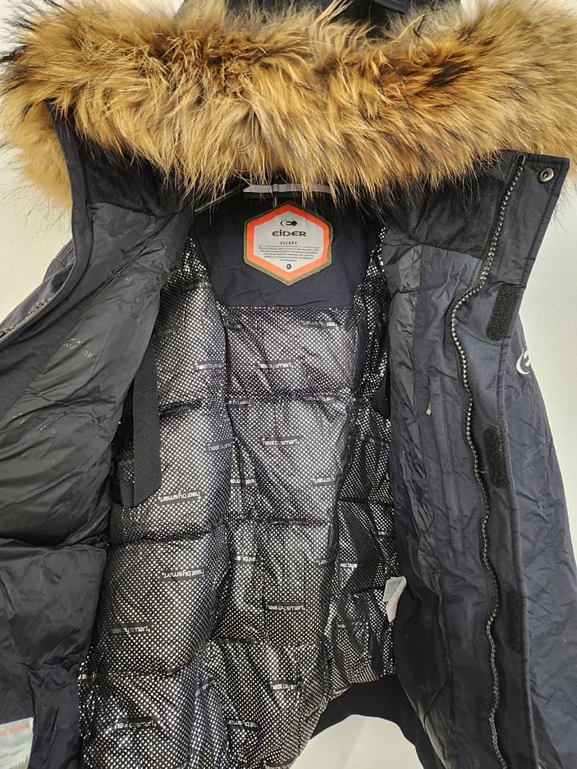 아이더 남성 크롭 다운패딩 너구리털  상품이미지6